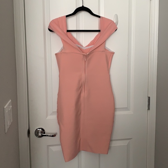 SHEIN Off Shoulder Ruched Bandage Dress - Picture 10 of 12